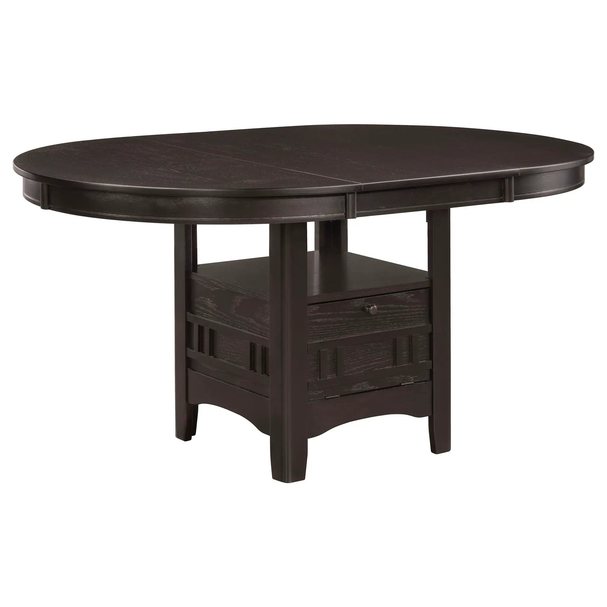 Lavon Oval 60-inch Wood Extension Leaf Dining Table Espresso by Unique Piece Furniture