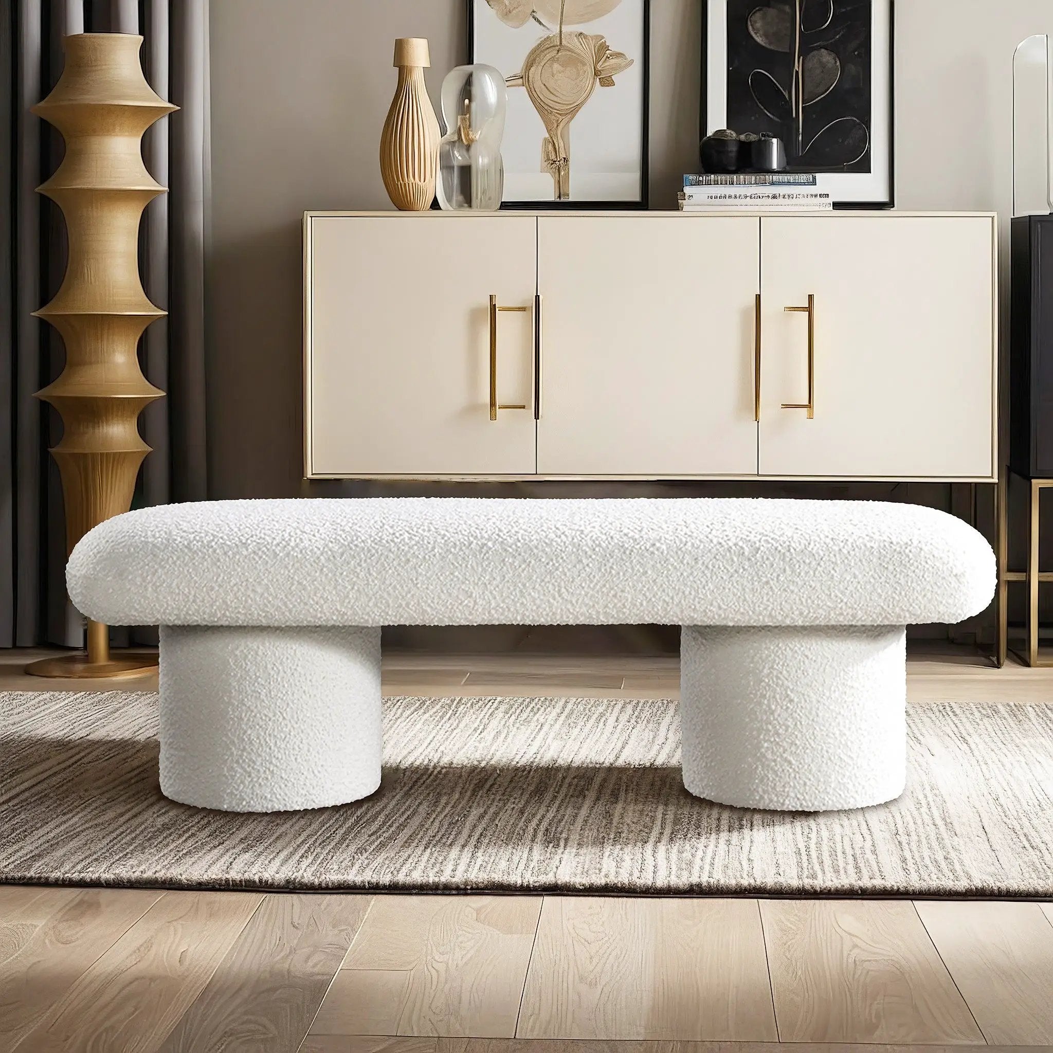 Randolph - Bench - Ivory by HouseOfZazla