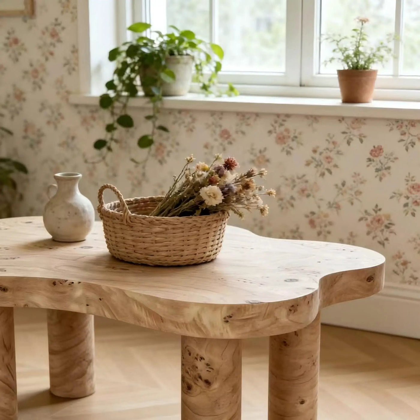 Cloud Shaped Coffee Table With 4 Round Legs by HouseOfZazla