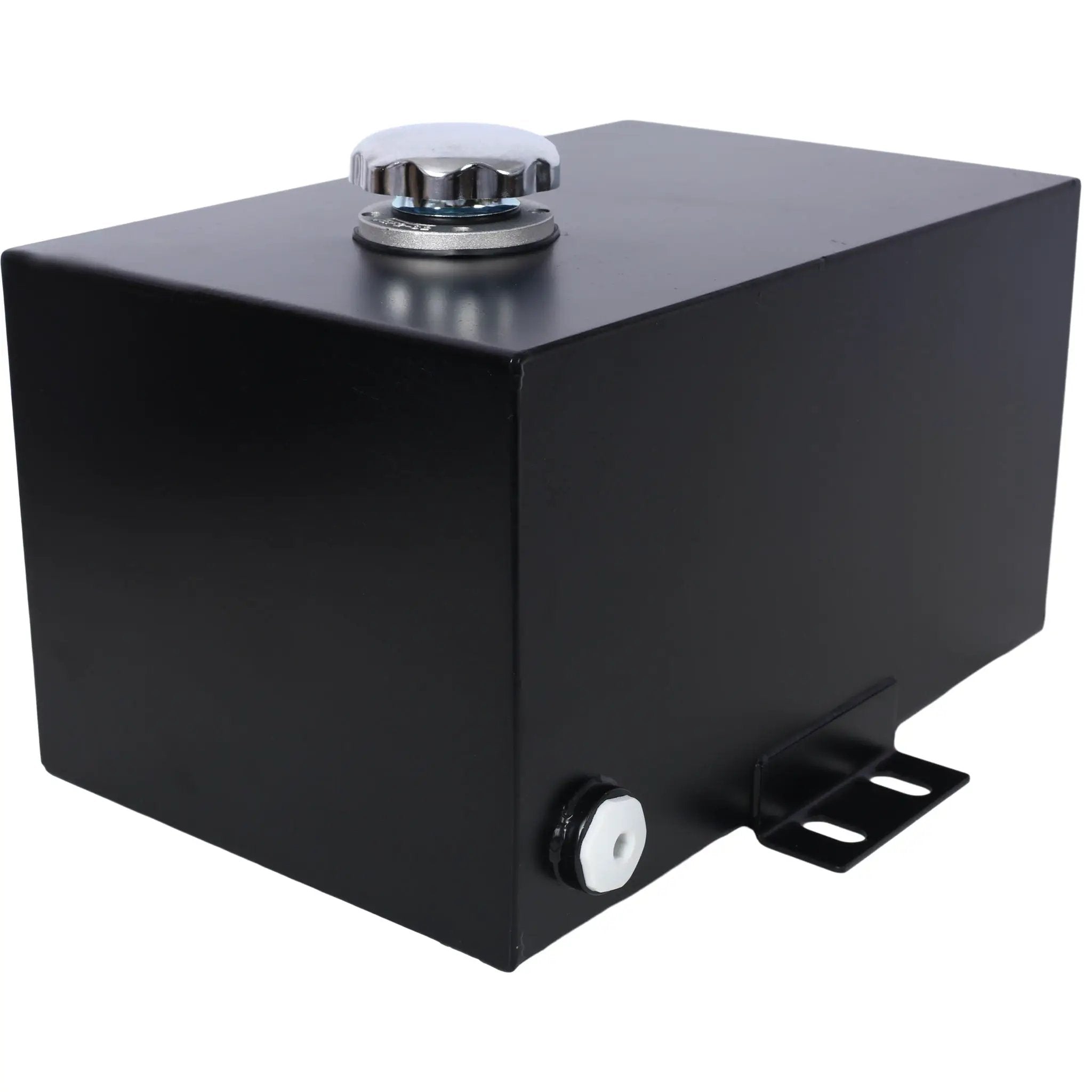 Heavy Duty 5 Gallon Steel Hydraulic Fluid Reservoir Tank With Mounting Foot, 14 Gauge - Black by HouseOfZazla