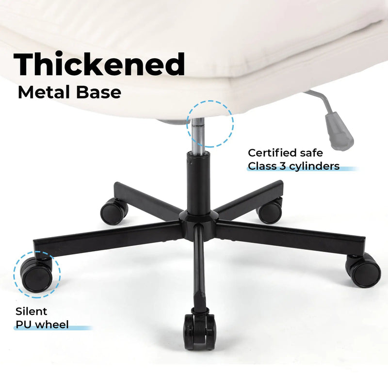Upgrade! Larger Size 360° Swivel Home Office Desk Chair with Wheels by HouseOfZazla