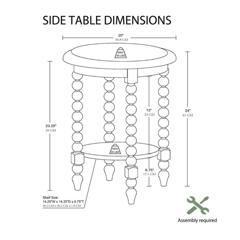 Philippe - Round End Table With Shelf - Brown by Unique Piece Furniture