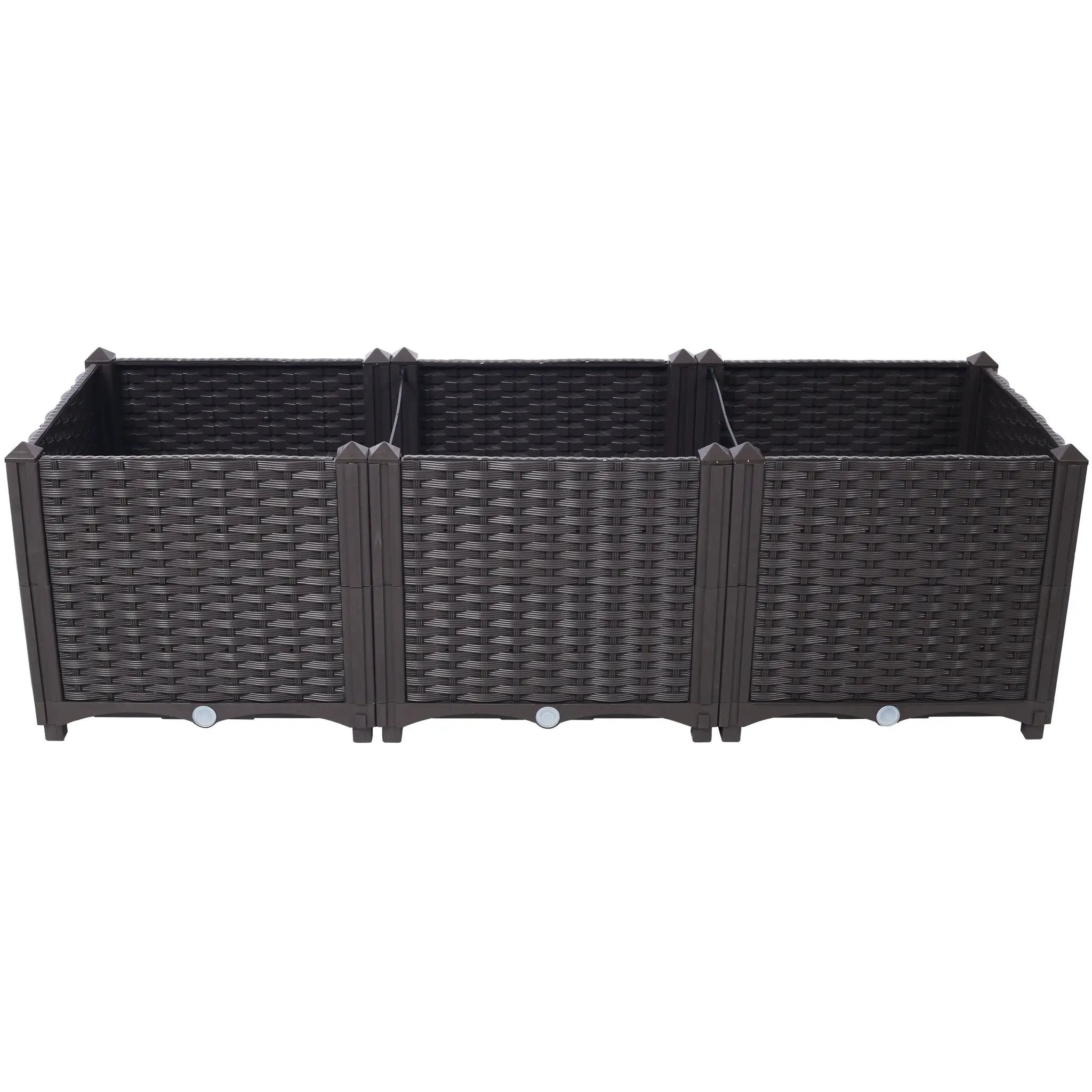 Deep Raised Garden Bed Plastic Planter Boxes by HouseOfZazla