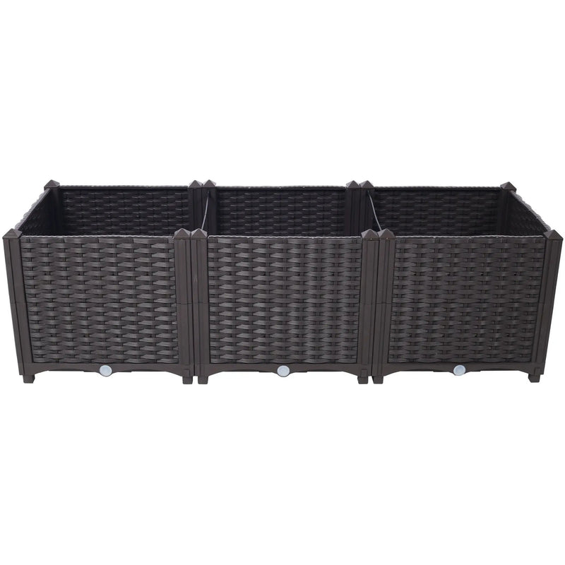 Deep Raised Garden Bed Plastic Planter Boxes by HouseOfZazla