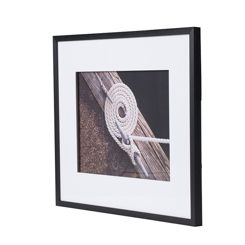 Rope Wall Art With Frame, Wall Decor For Living Room (Set of 3) - White / Black, photo 6 of 9