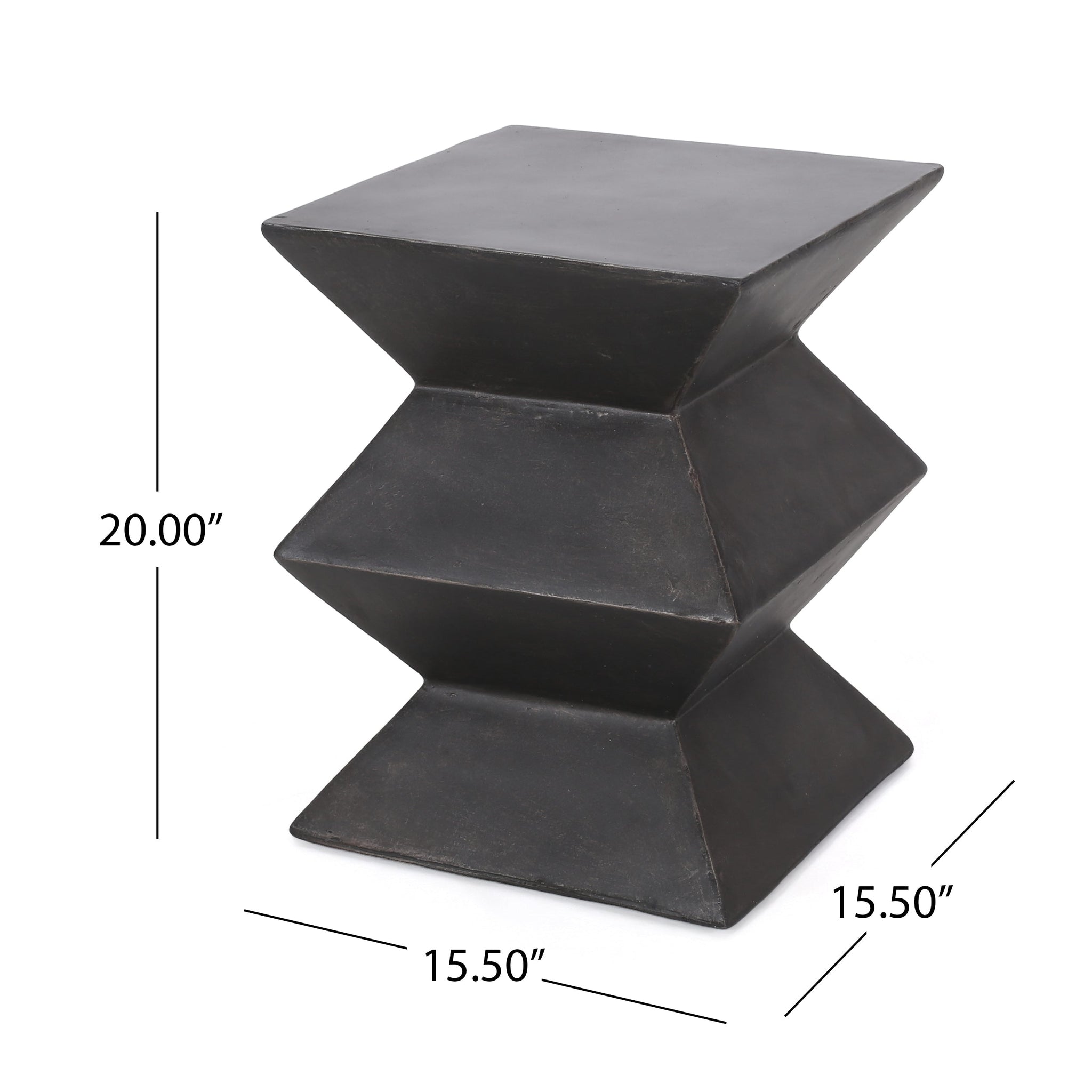 Outdoor Lightweight Concrete Side Table by HouseOfZazla