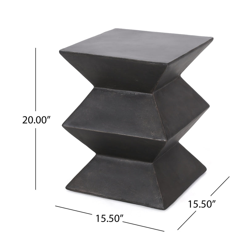 Outdoor Lightweight Concrete Side Table by HouseOfZazla