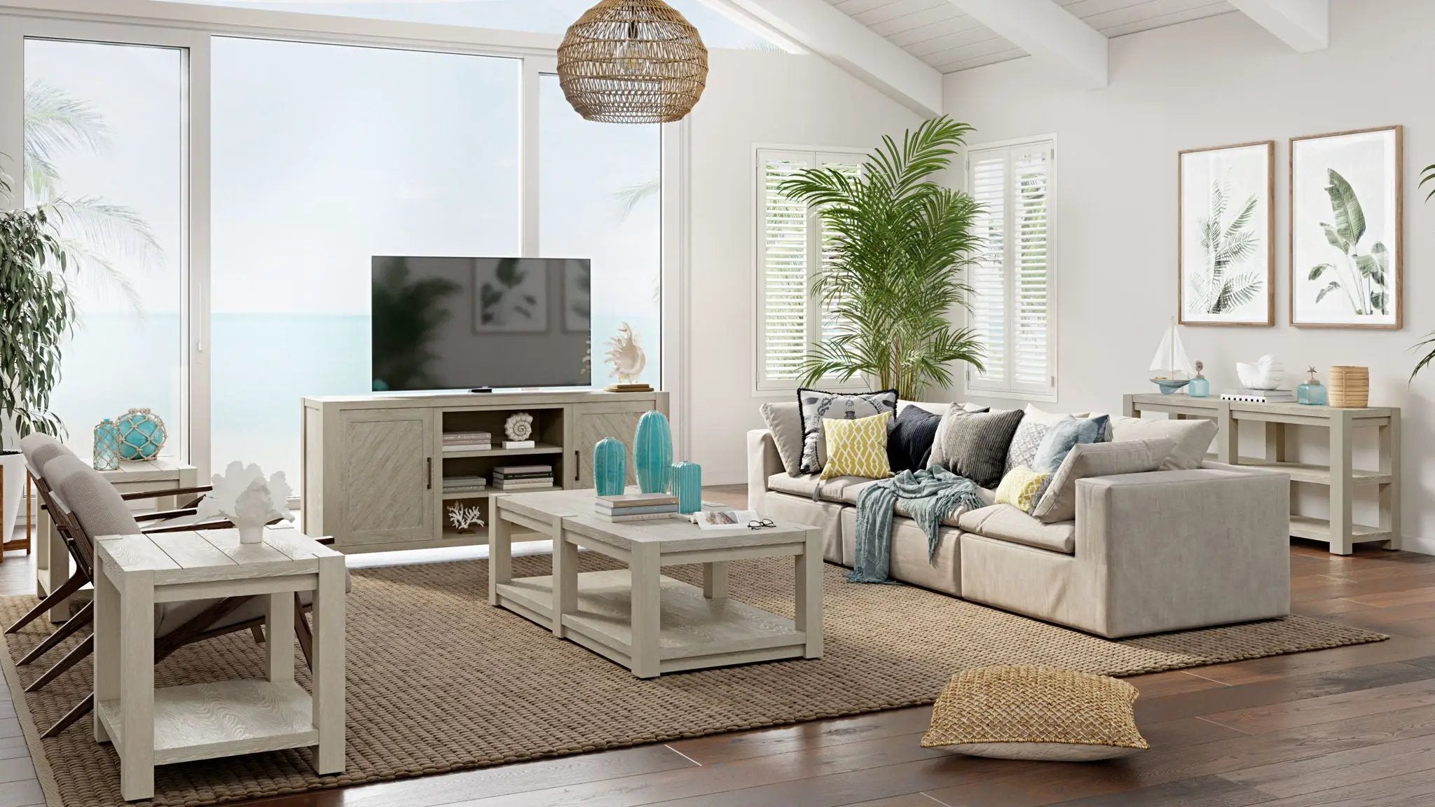 Burgess - Rectangular End Table - Calico Gray by Unique Piece Furniture