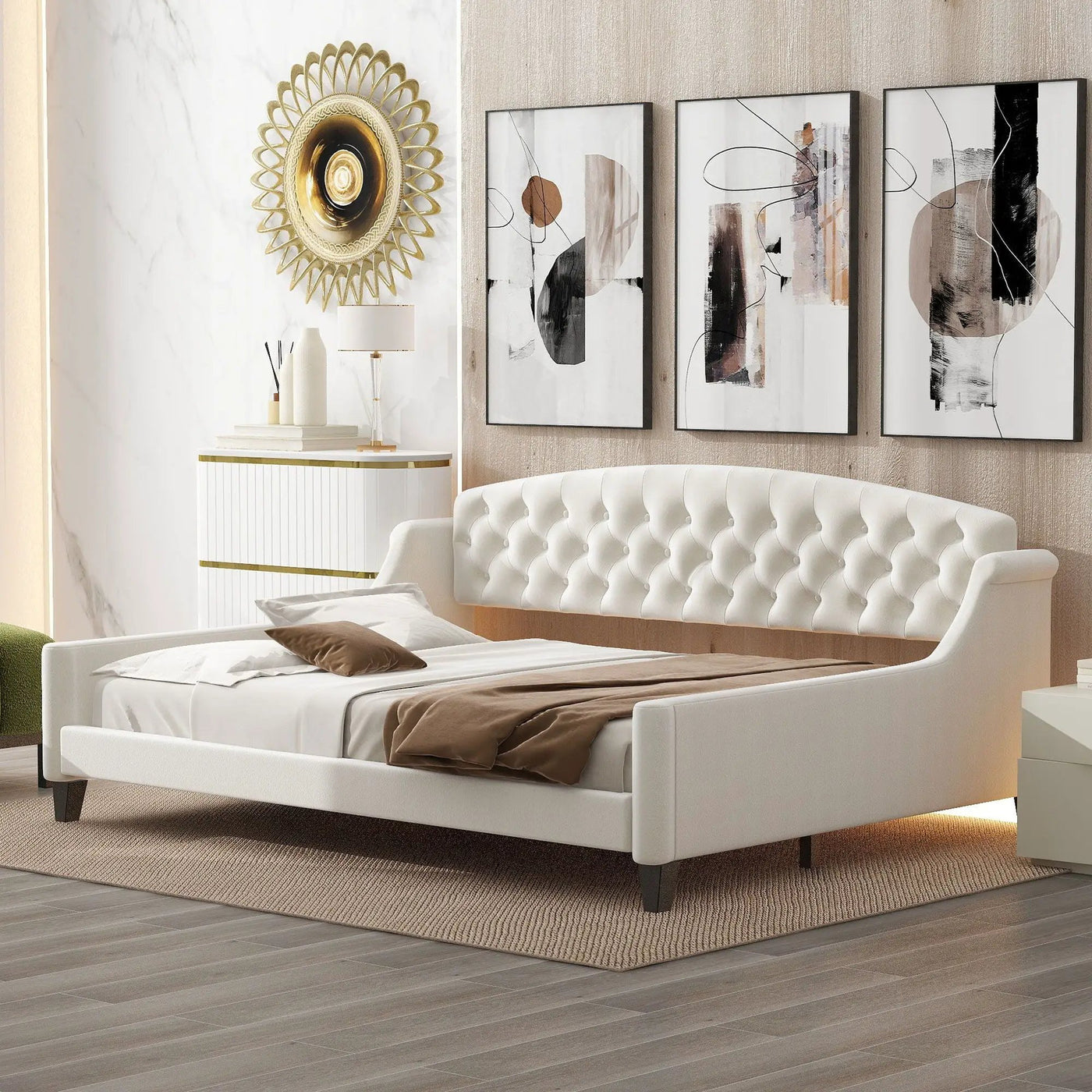 Modern Tufted Button Daybed by Unique Piece Furniture