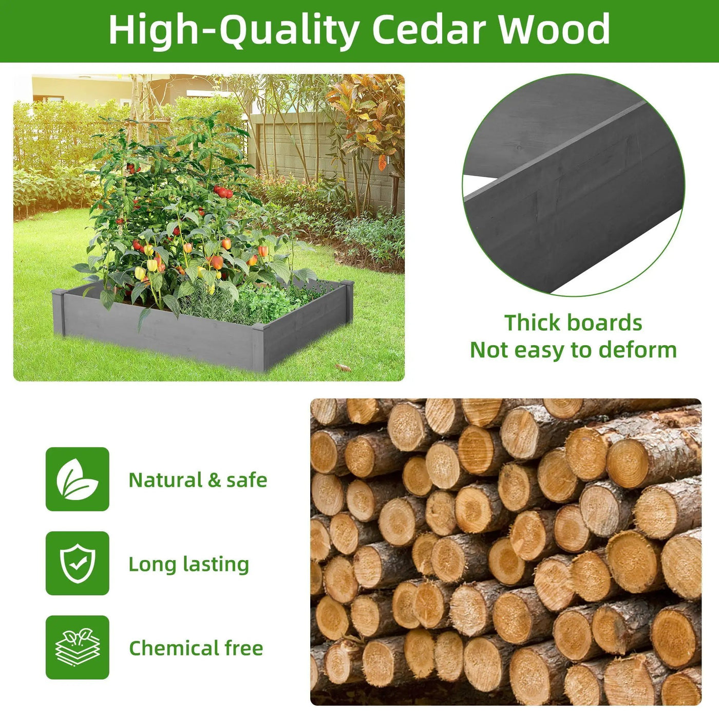 Outdoor Raised Garden Bed by HouseOfZazla