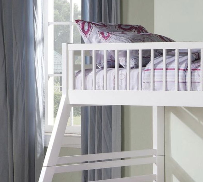 Jason Bunk Bed with Storage - Twin Over Full - White, Dark Gray, or Dark Brown, photo 9 of 12