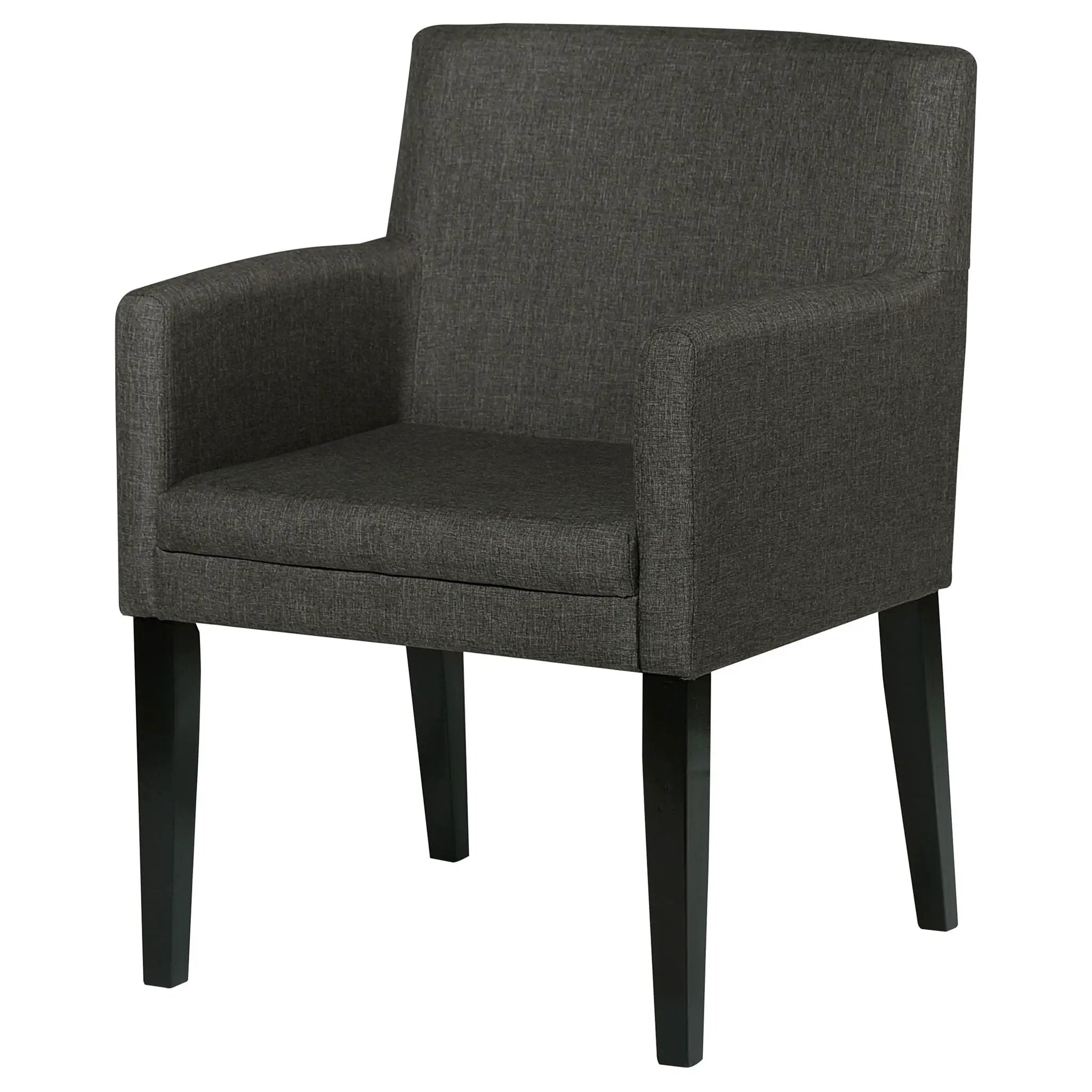 Yorkshire - Upholstered Dining Arm Chair With Cushioned Arms (Set of 2) - Gray by HouseOfZazla