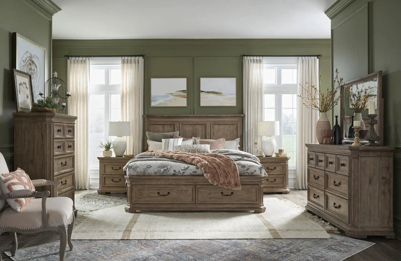 Adler Court - Panel Storage Bed by Unique Piece Furniture