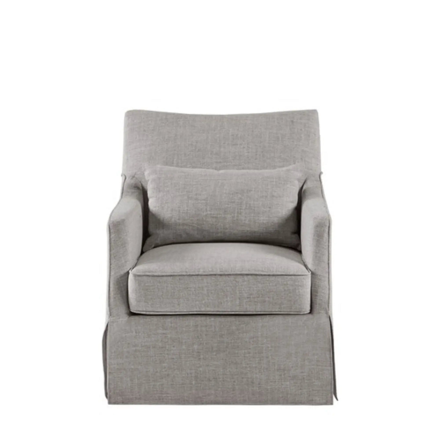 Traditional Design London Skirted Swivel Chair by HouseOfZazla