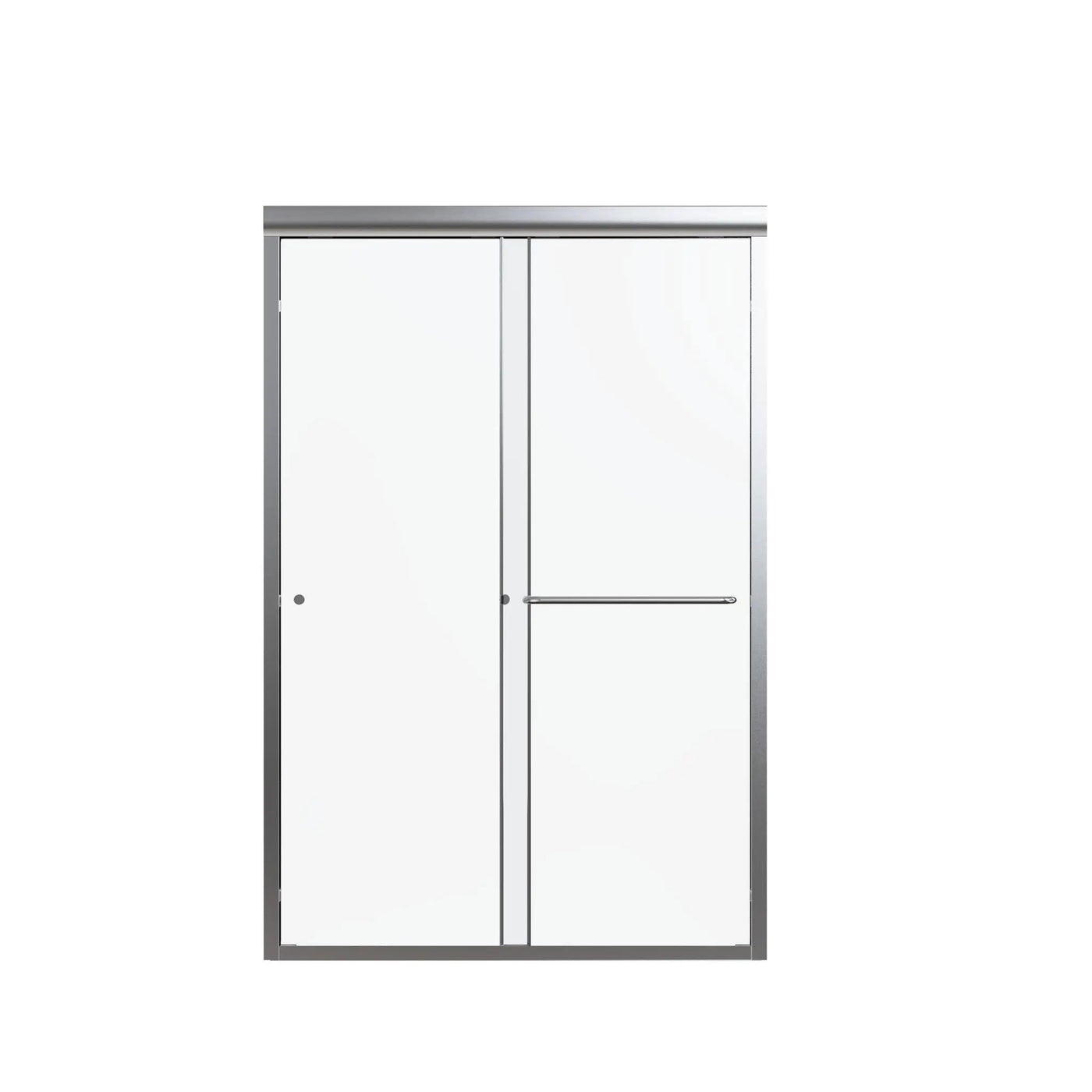Semi Frameless Double Sliding Shower Door with Tempered Glass by HouseOfZazla