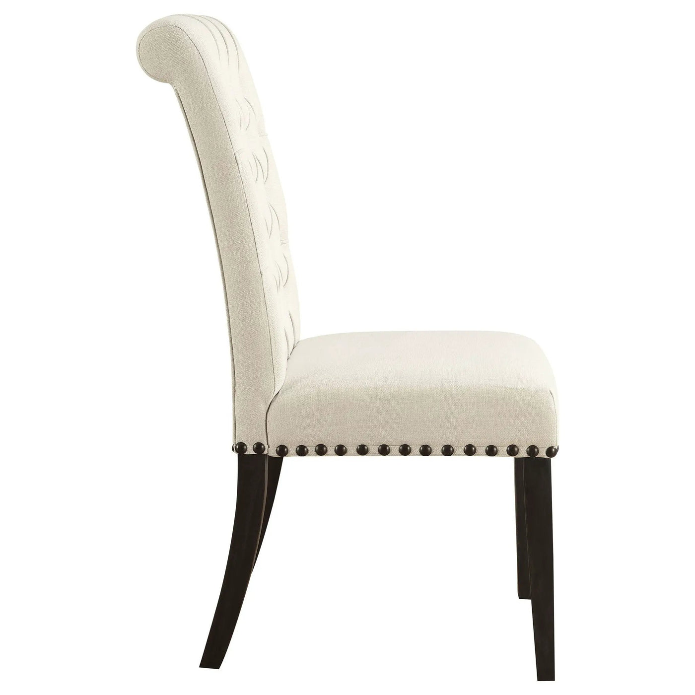 Tufted Rolled Backrest Side Chairs (Set of 2) by HouseOfZazla