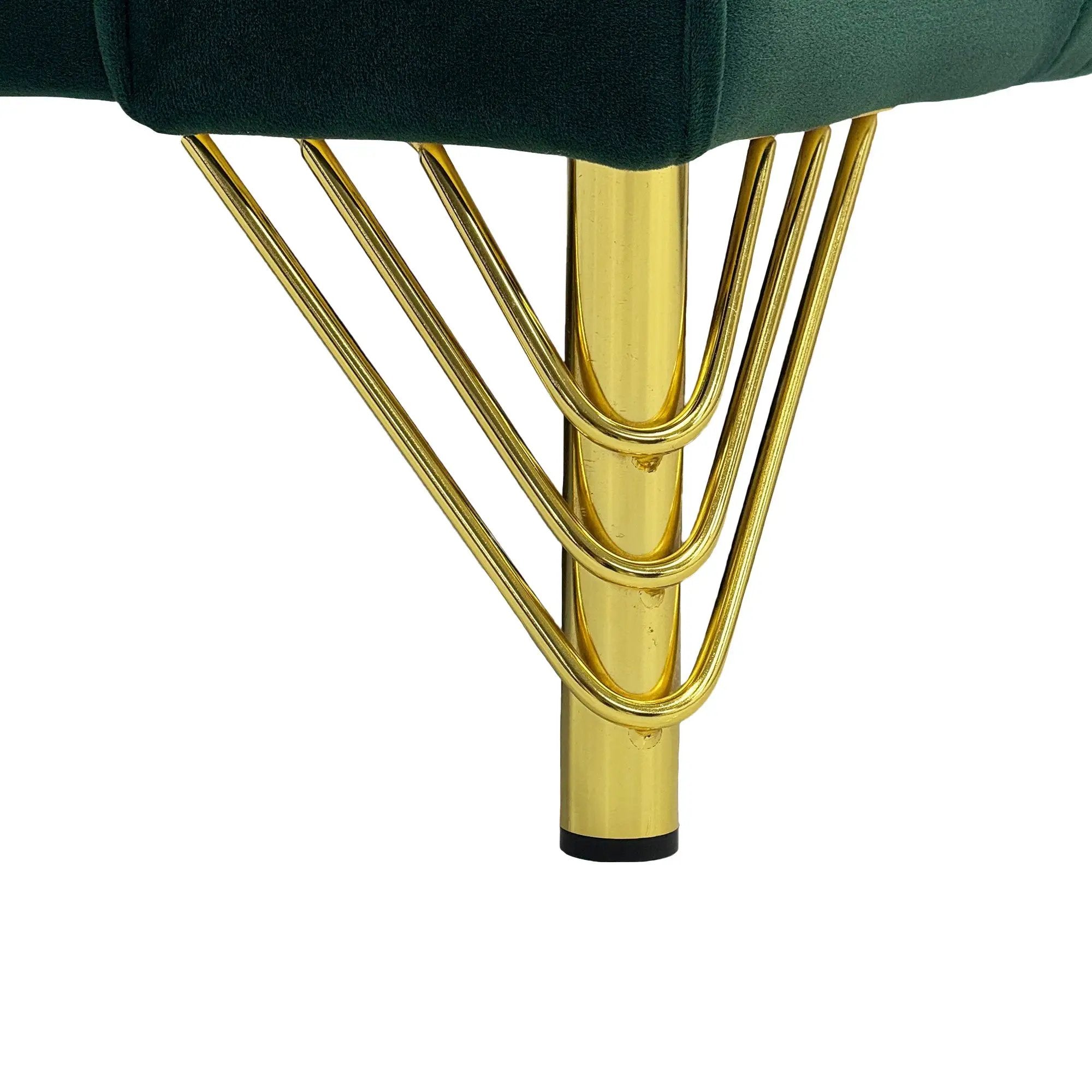 Emerald Green Velvet 2-Piece Sofa Set by HouseOfZazla