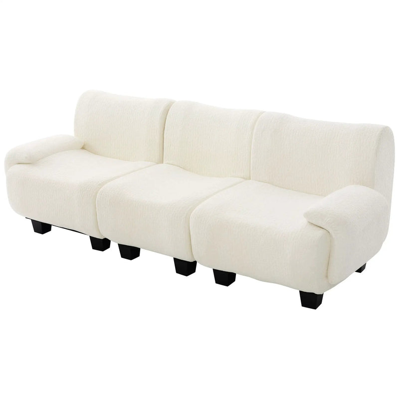 3 Seater Sofa Couch With Curved Armrests by HouseOfZazla