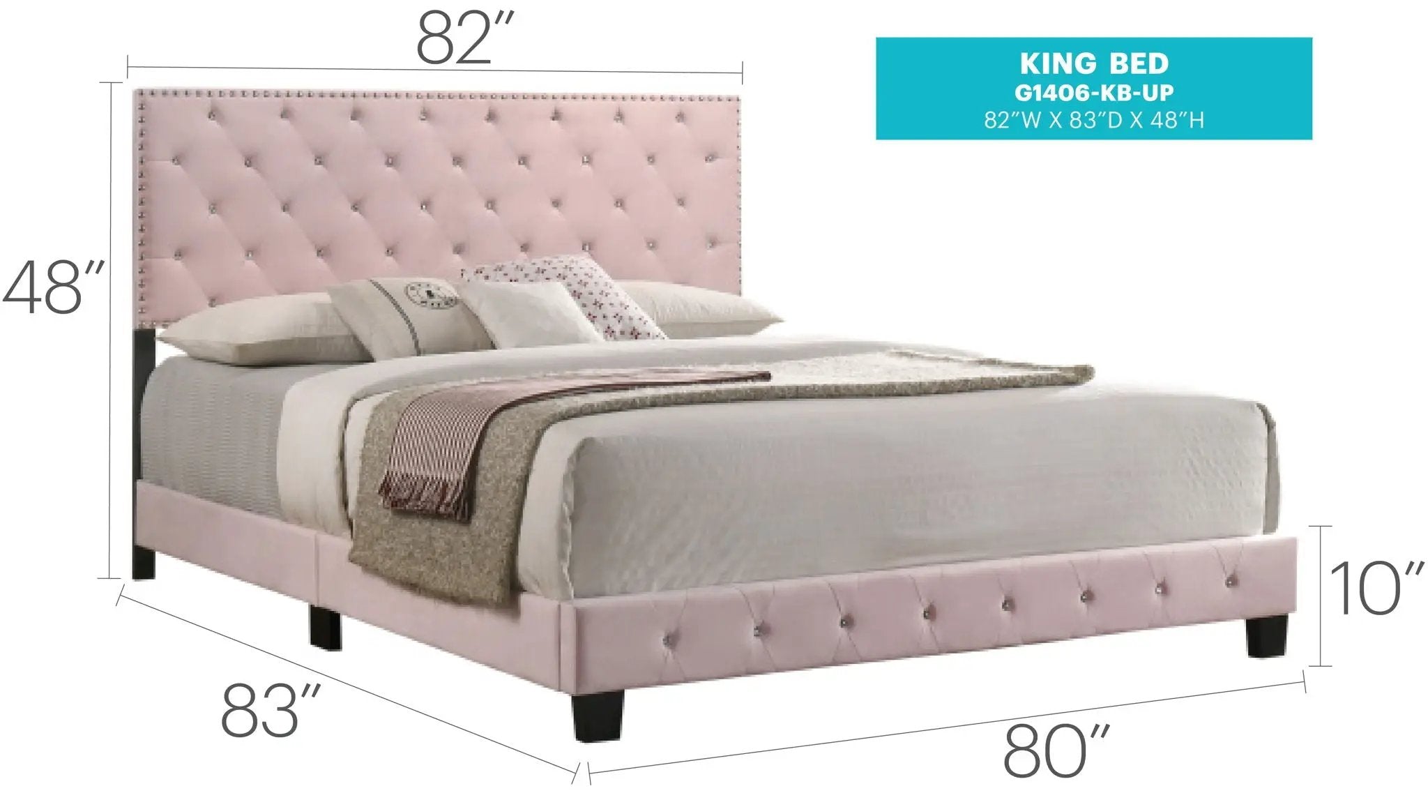 Luxurious Upholstered Bed by Unique Piece Furniture