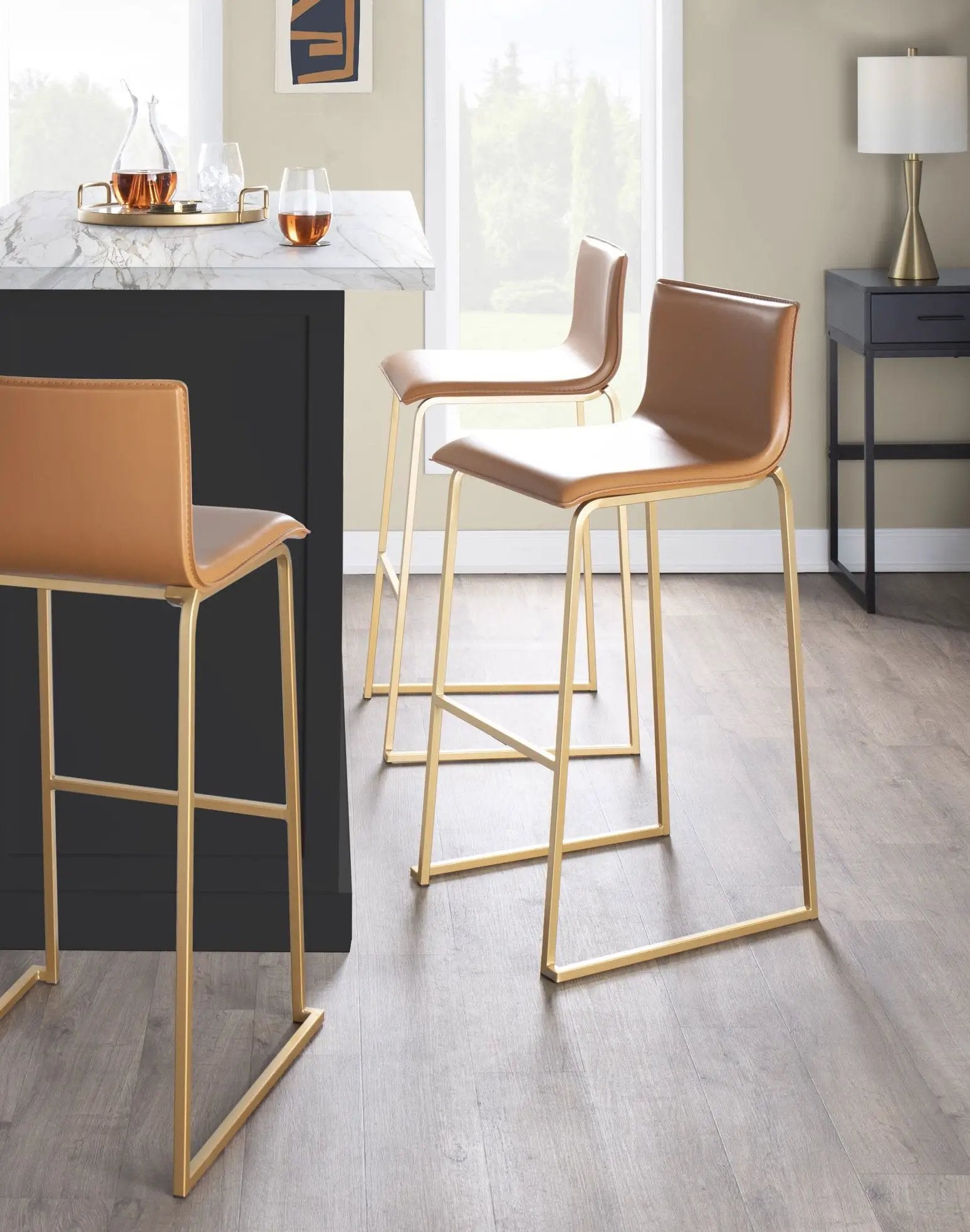 Mara - Contemporary Upholstered Barstool (Set of 2) by Unique Piece Furniture