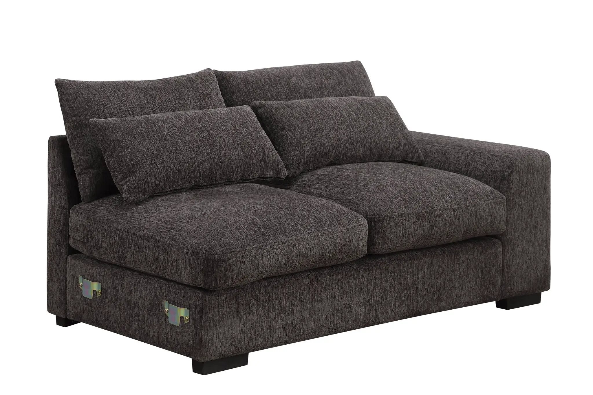 Nyeisha - Piece Upholstered Sofa & Chaise - Coffee by Unique Piece Furniture