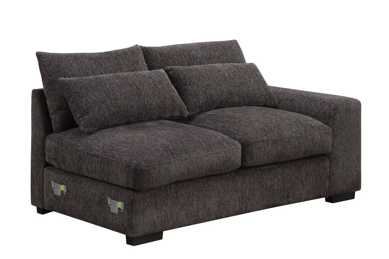 Nyeisha - Piece Upholstered Sofa & Chaise - Coffee by Unique Piece Furniture