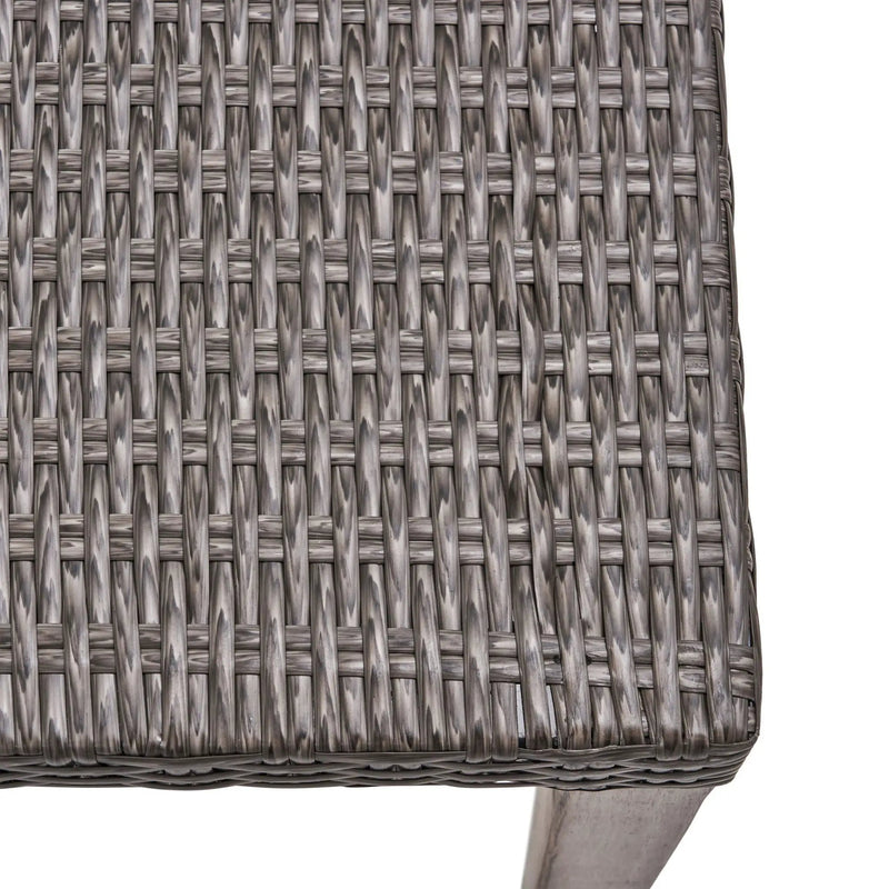 Savannah - Outdoor Wicker And Ottoman - Gray by HouseOfZazla