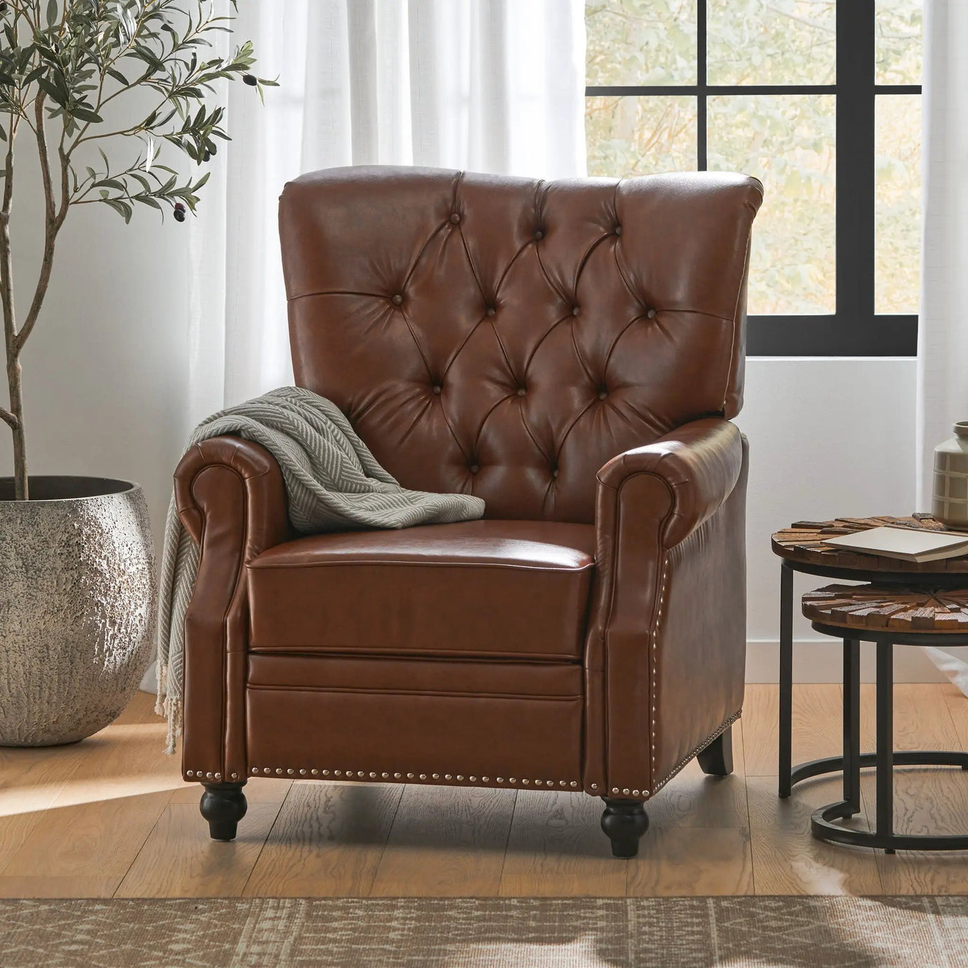 Welch Contemporary Tufted Pushback Recliner by HouseOfZazla