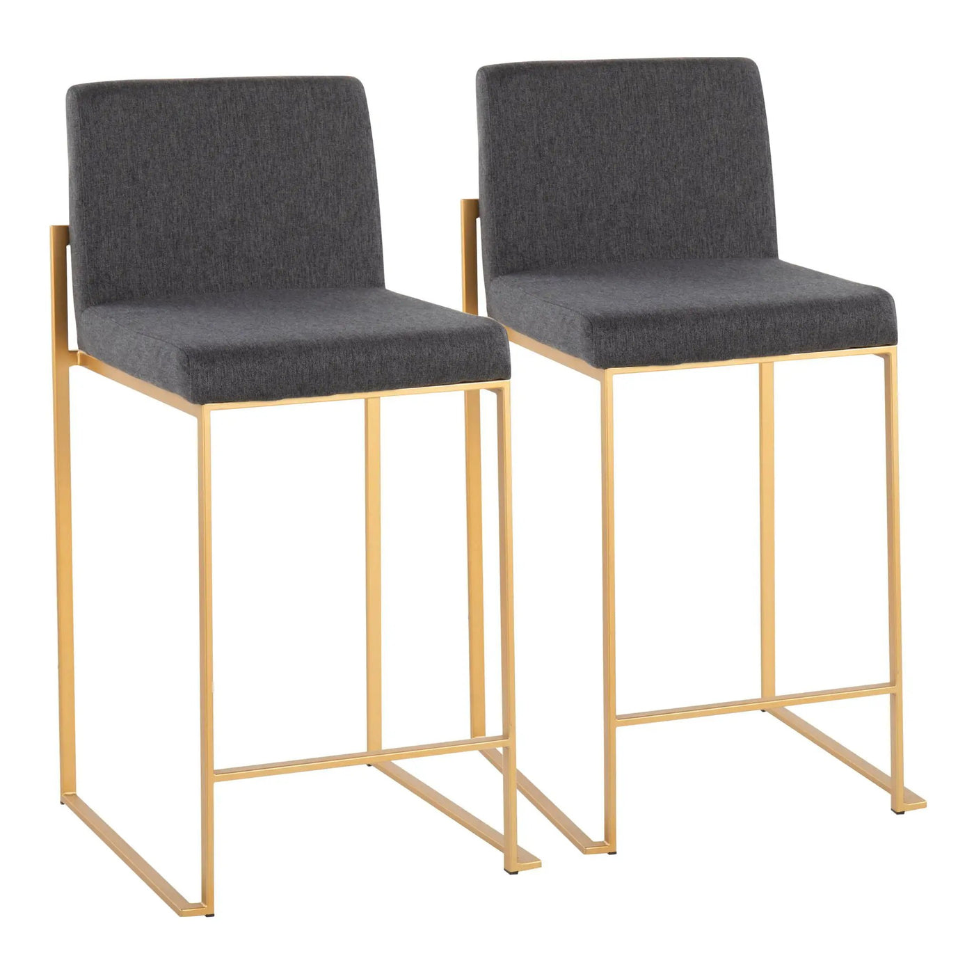 Fuji - Contemporary High Back Stylish Counter Stool by HouseOfZazla