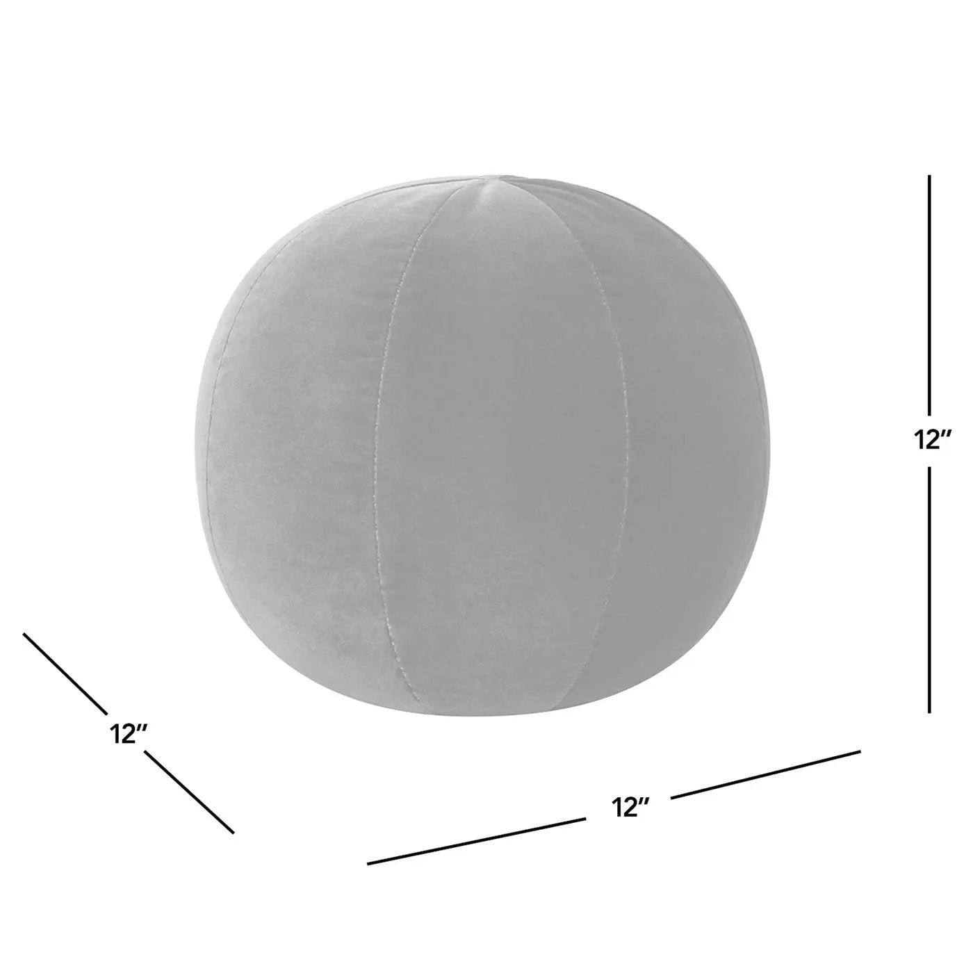 Luna 12" Round Sphere Accent Ball Throw Pillow - Burnt by HouseOfZazla