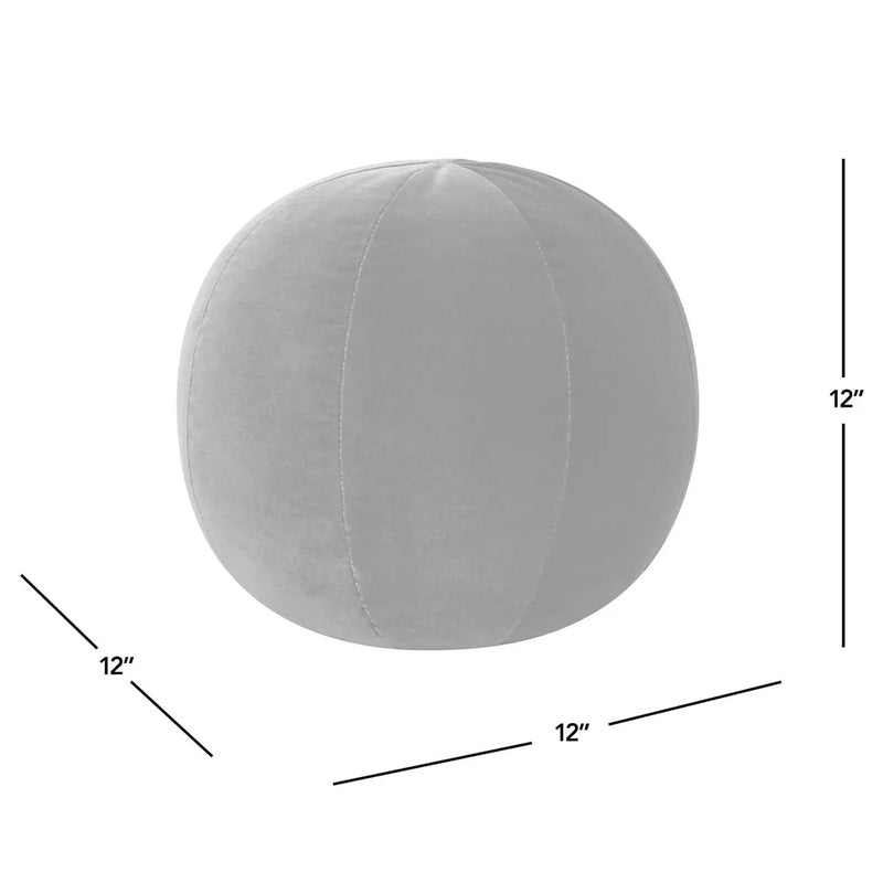 Luna 12" Round Sphere Accent Ball Throw Pillow - Burnt by HouseOfZazla
