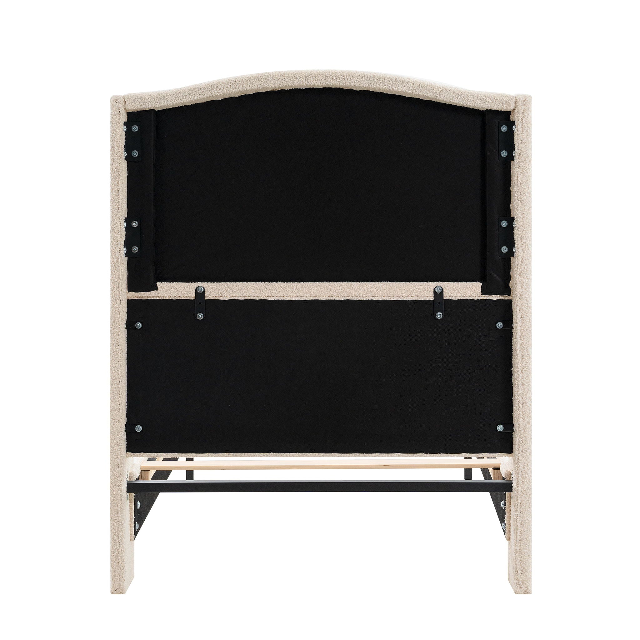 Platform Bed Frame With Tall Headboard And High Footboard by HouseOfZazla