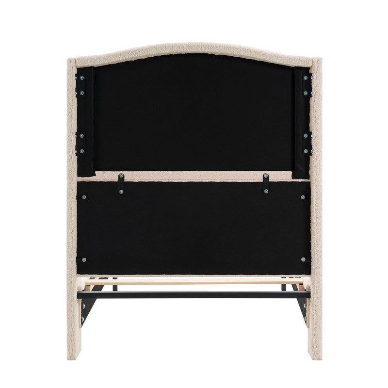 Platform Bed Frame With Tall Headboard And High Footboard by HouseOfZazla