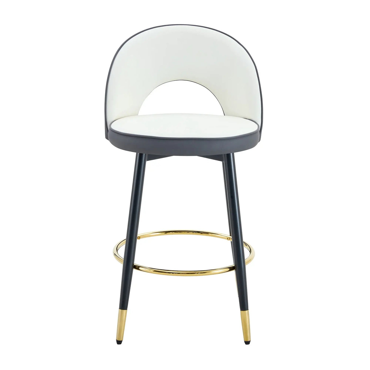 Upholstered Rotatable Bar Chair With Metal Legs For Dining Room by HouseOfZazla