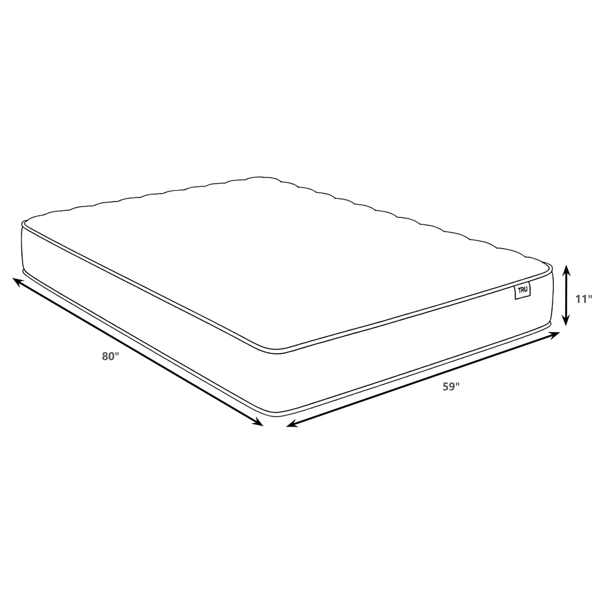 Hayes Queen Firm Tight Top Hybrid Mattress White by Unique Piece Furniture