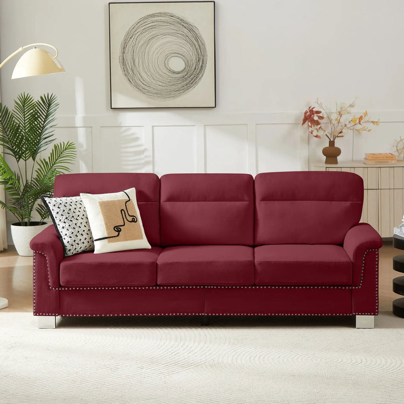 3 Seater Elegant Stationary Sofa by Unique Piece Furniture