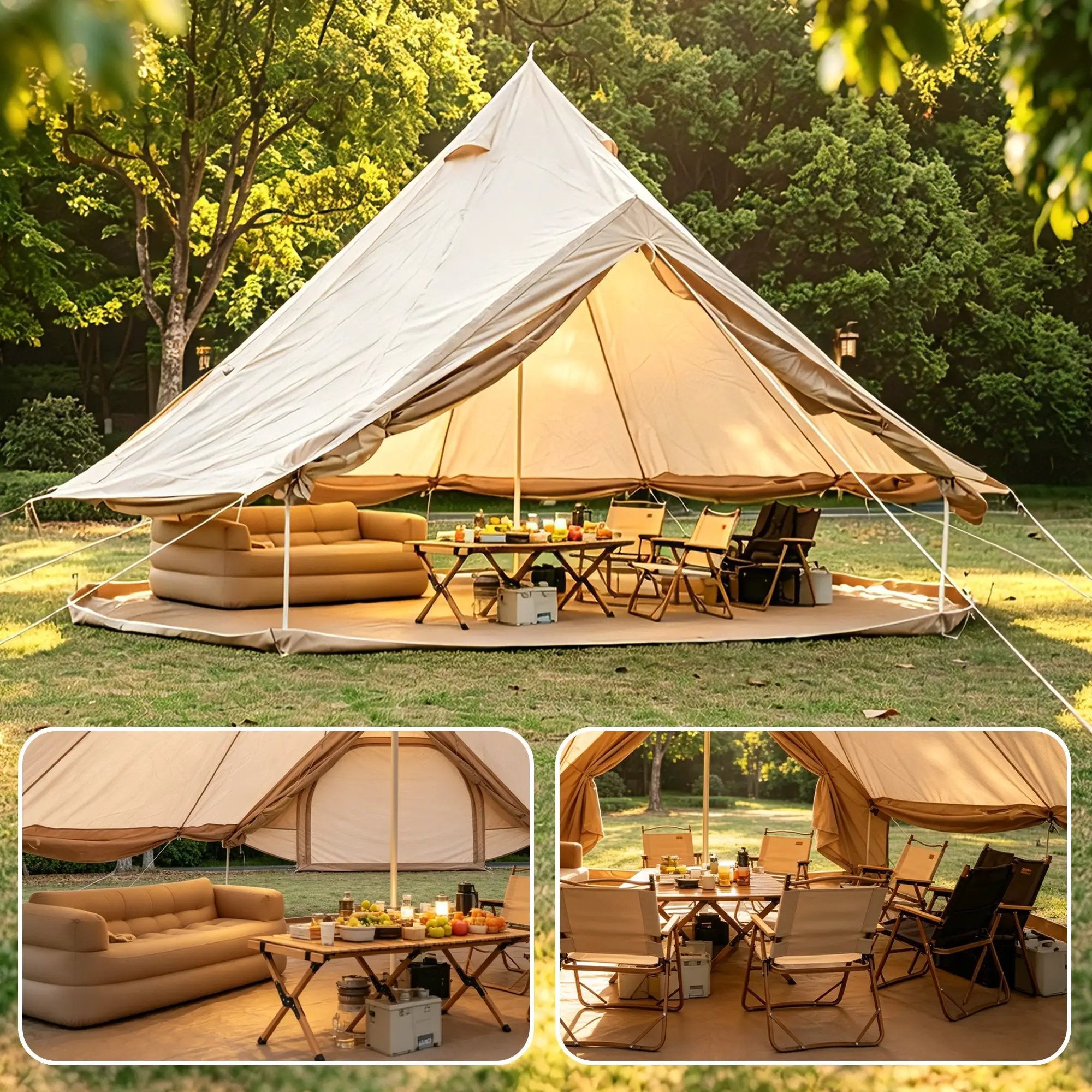 Oxford Bell Tent for Family Camping by HouseOfZazla