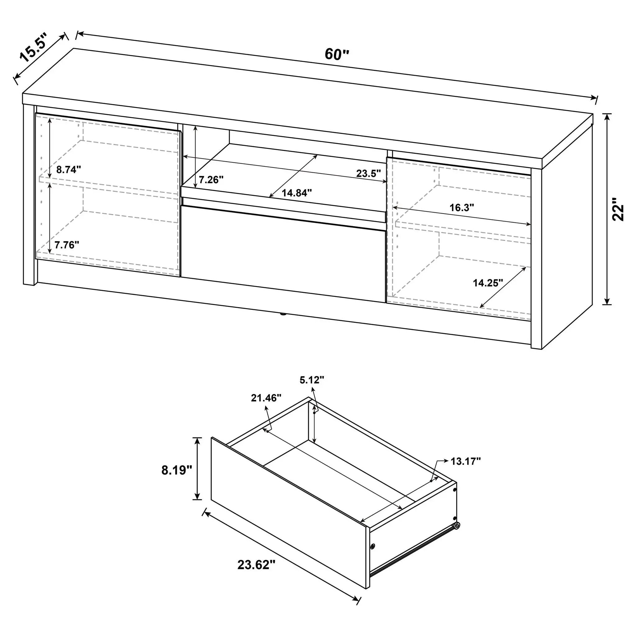 Sloat - 2 Door TV Stand Media Console by HouseOfZazla