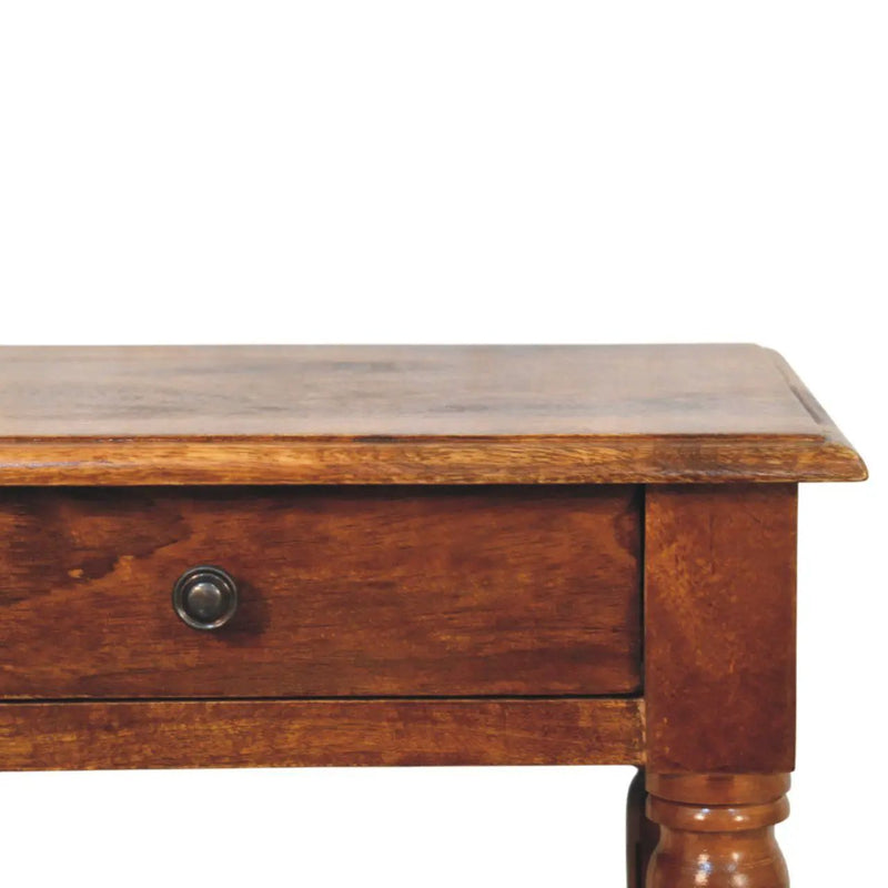Turned Legs Drawer Table by Unique Piece Furniture