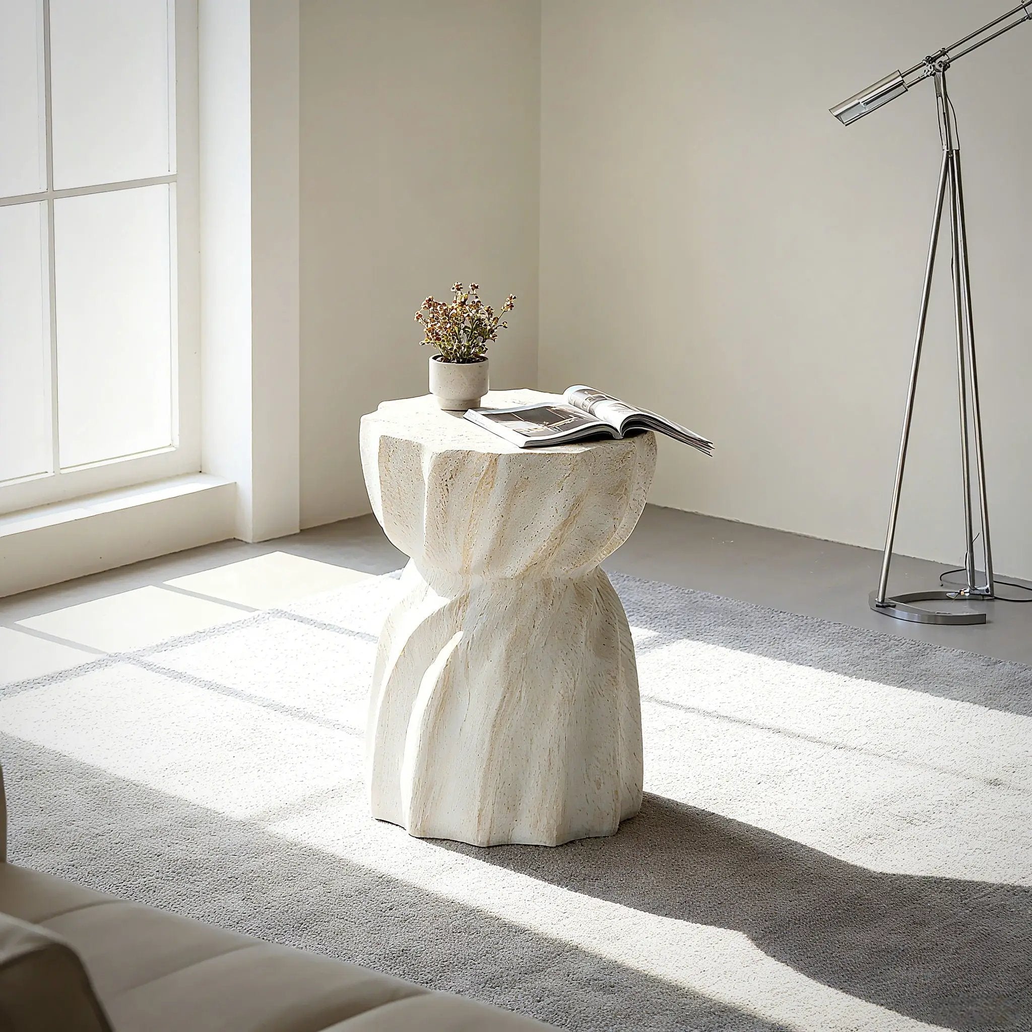 Outdoor End Table - Marble by HouseOfZazla