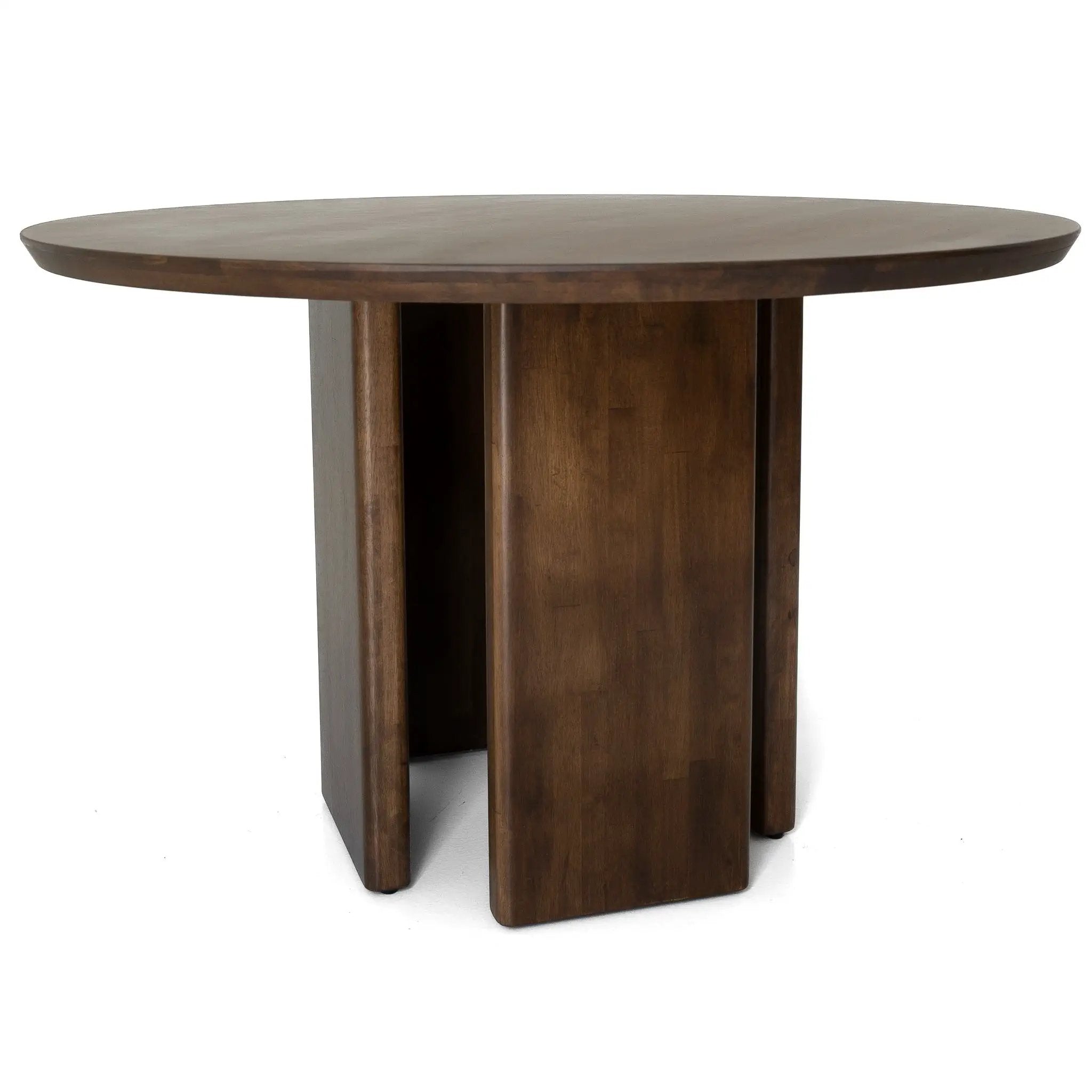 Alden - Round Dining Table - Walnut by HouseOfZazla