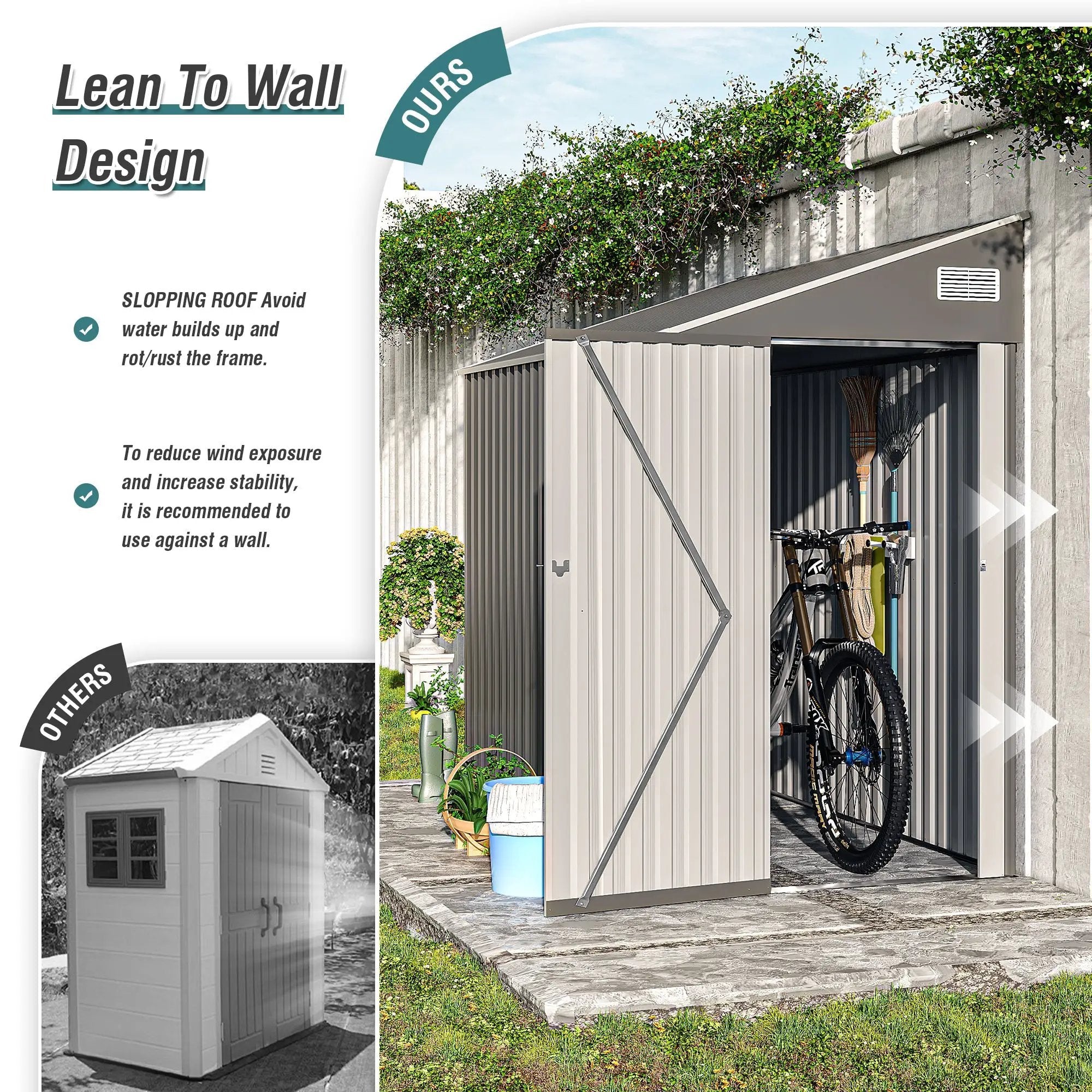 Campcraft Optional Two-Color Storage Shed by HouseOfZazla