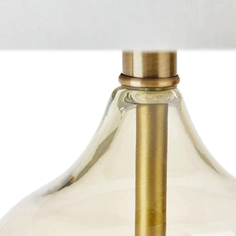 Ellipse Curved Glass Table Lamp, Set of 2 by HouseOfZazla