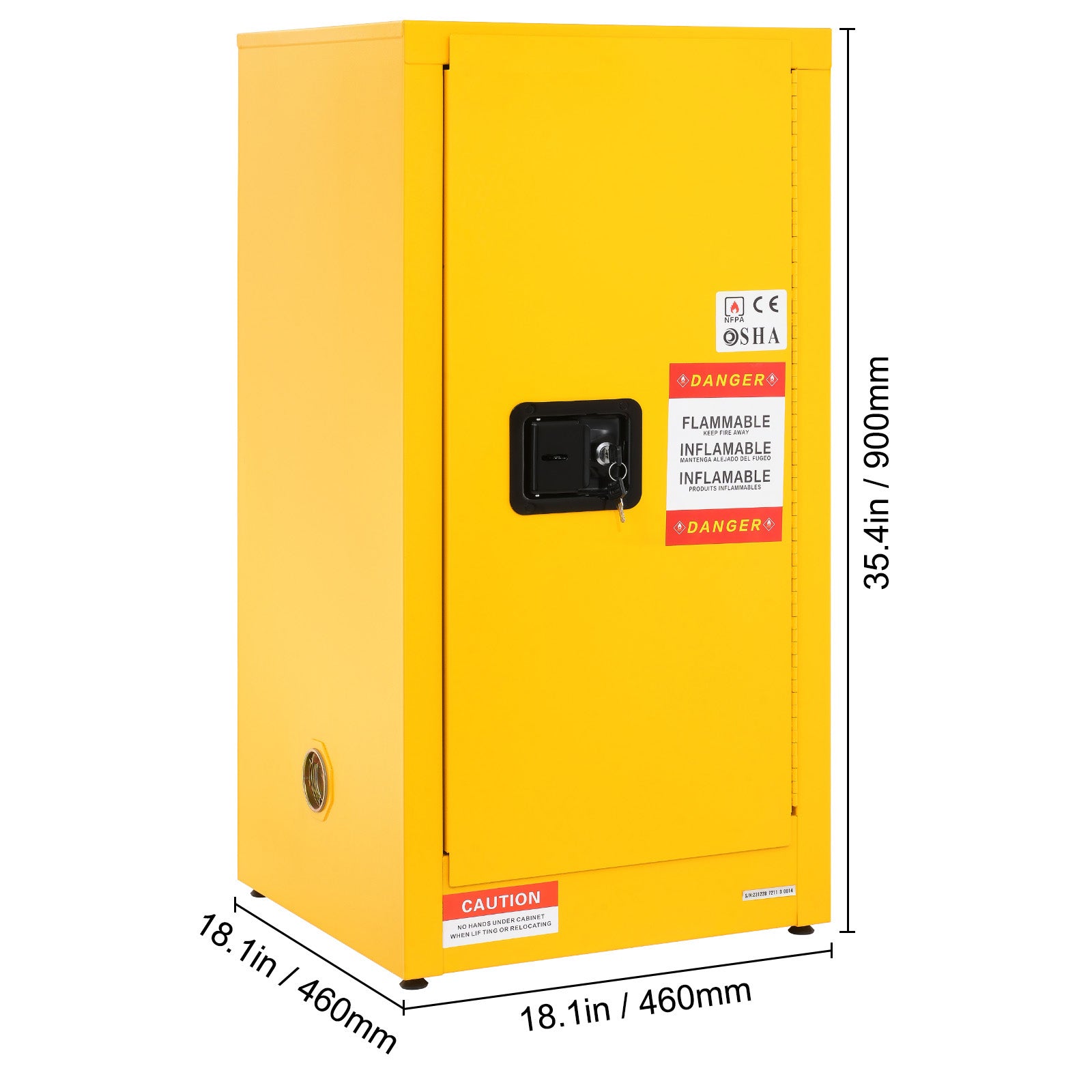 Galvanized Steel Flammable Storage Cabinet by HouseOfZazla