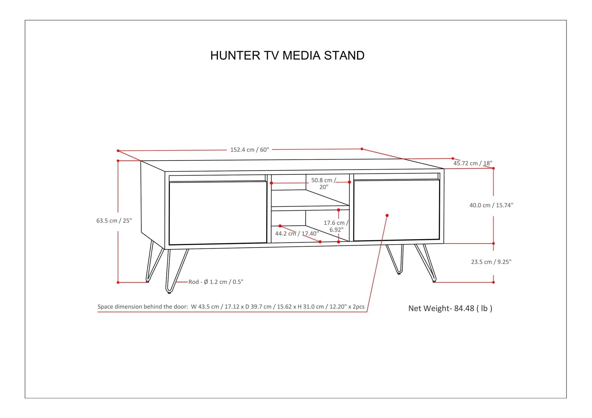 Hunter - Handcrafted TV Media Stand by HouseOfZazla
