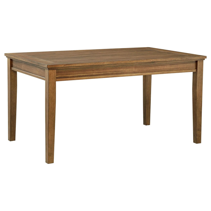 Atwood Rectangular Wood Dining Table Warm Brown by Unique Piece Furniture