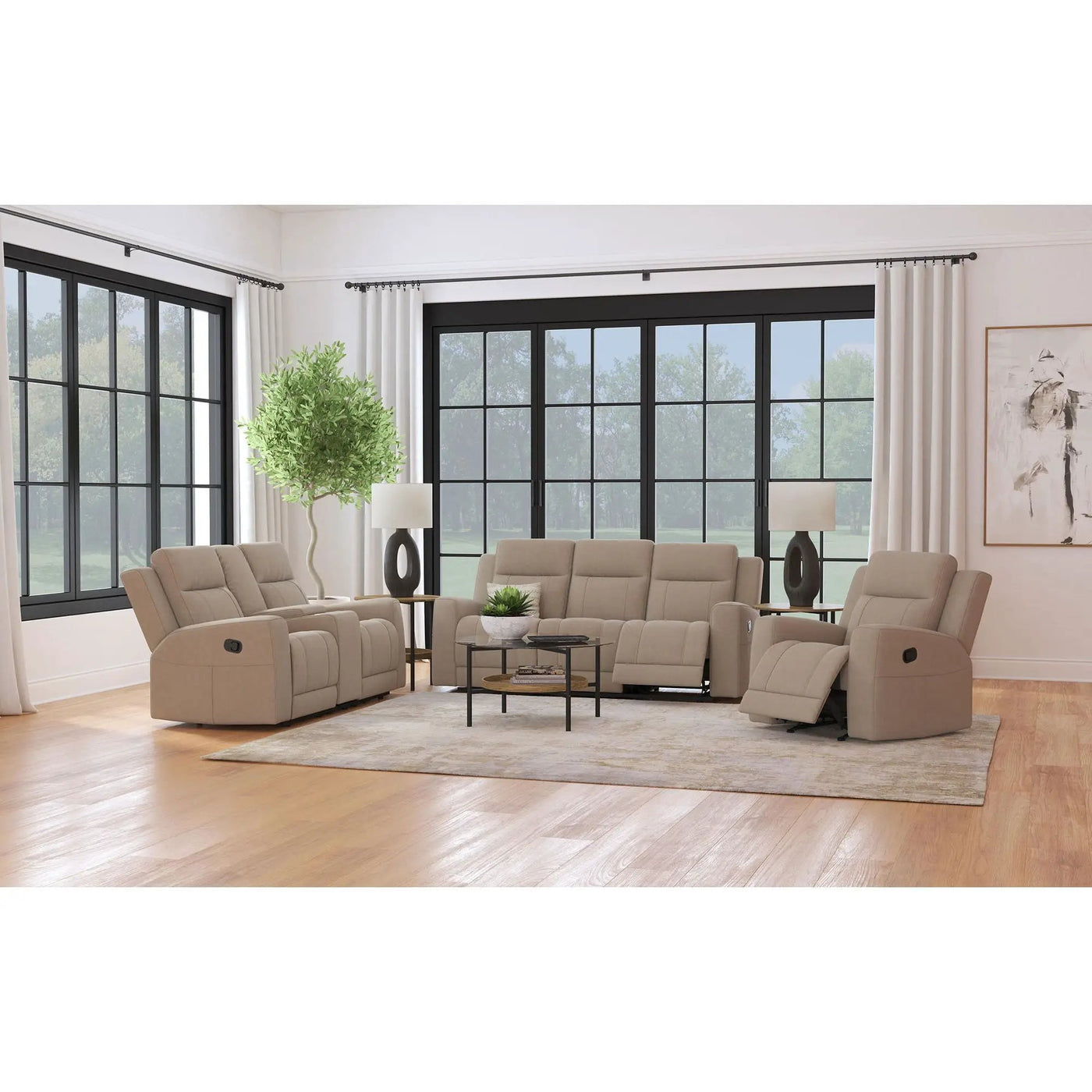 Slater - Reclining Sofa With Manual Recline by HouseOfZazla