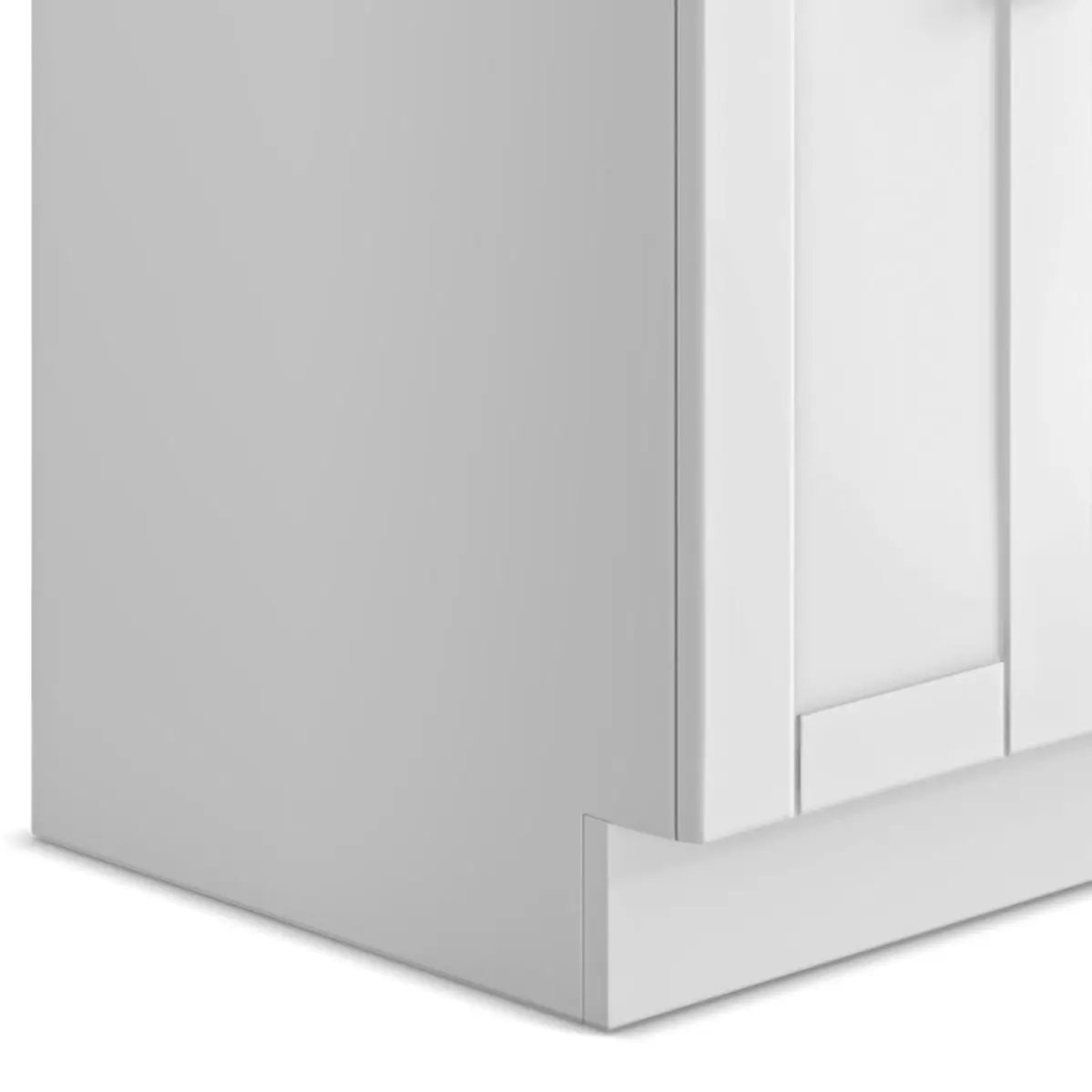 Shaker - Modern Wide, Laundry Cabinet With Faucet And Stainless Steel Sink by HouseOfZazla