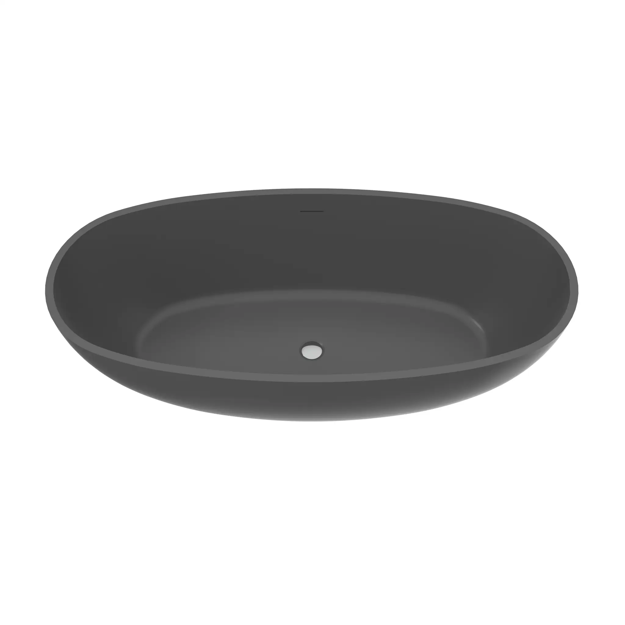 65.2 Inch Freestanding Solid Surface Soaking Bathtub by HouseOfZazla