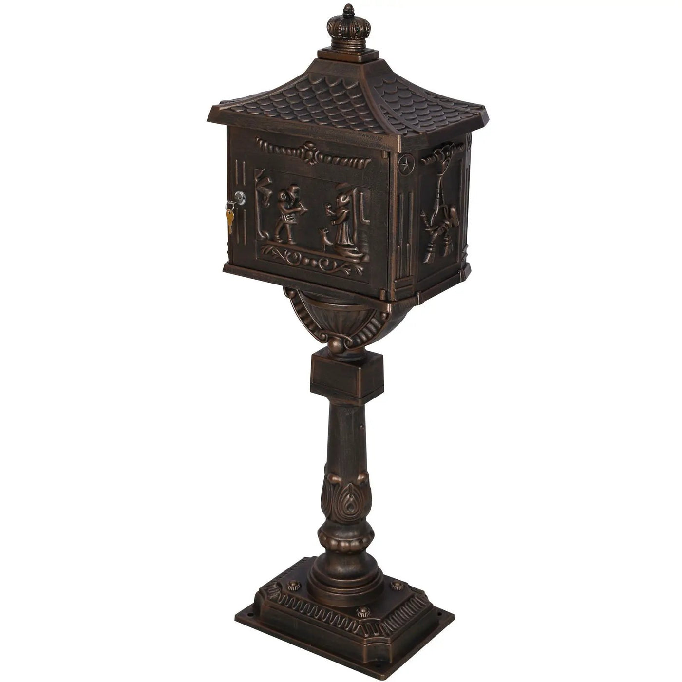 Cast Aluminum Mail Box, Postal Box, Mailbox by HouseOfZazla